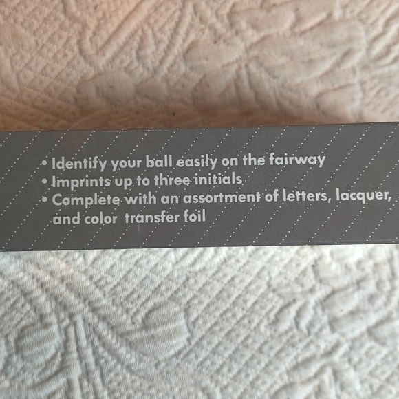 Star Case Golf Ball Monogrammer Vintage 1986 E&B Giftware, Inc - Picture 2 of 4